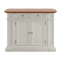 Homestyles Americana Drop Leaf Wood-Top Kitchen Island