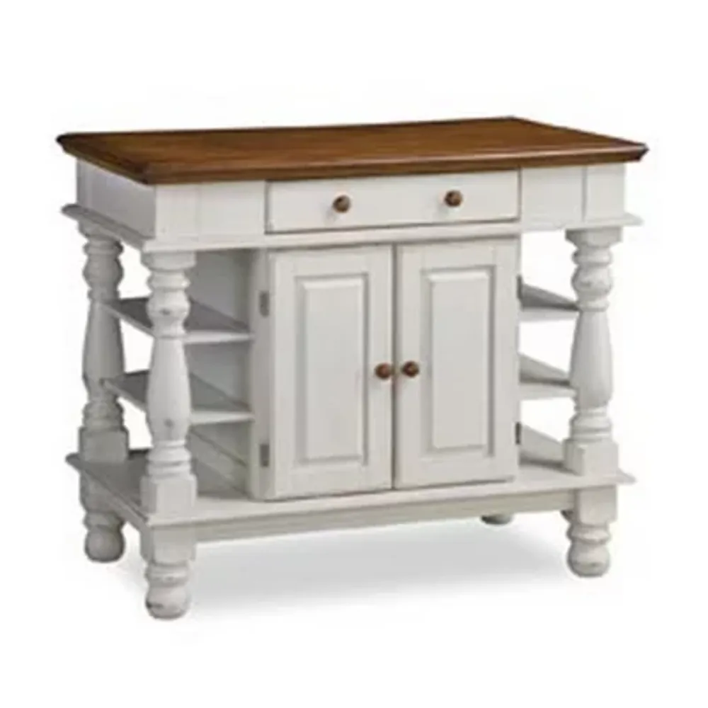 Homestyles Monarch Wood-Top Kitchen Island