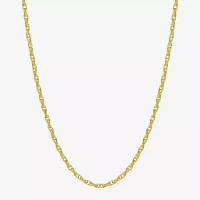 Made in Italy 18K Gold 18 Inch Hollow Rolo Chain Necklace