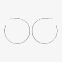 Mixit Silver Tone C Hoop Earrings