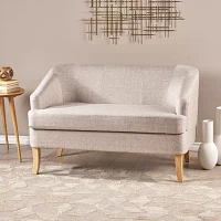 Sheena Curved Slope-Arm Upholstered Loveseat