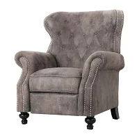 Walder Tufted Roll-Arm Recliner