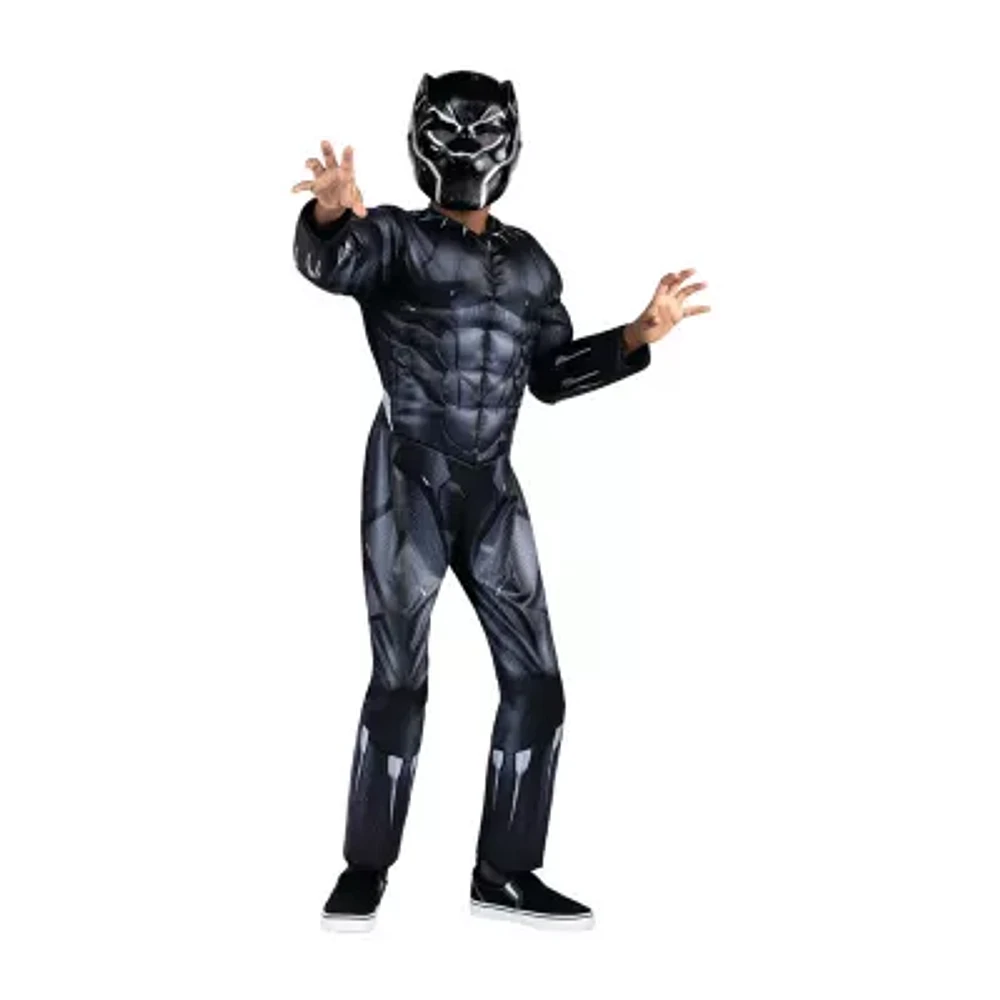 Little & Big  Boys Qualux Avengers Black Panther Marvel Costume