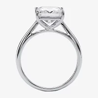 DiamonArt® Womens / CT. T.W. White Cubic Zirconia 10K Gold Square Engagement Ring