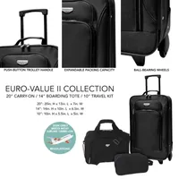 Travelers Club Euro Value Ll 20" Lightweight Luggage