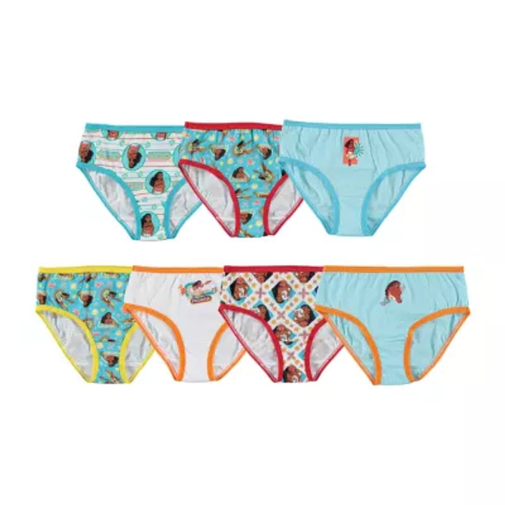 Disney Big Girls' Moana 7-Pack Panty, Asst, 4 : : Clothing, Shoes  & Accessories