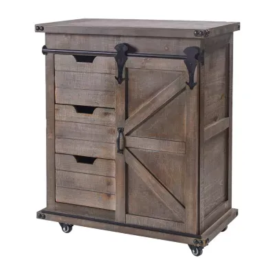 Stylecraft Persley Grey Wooden Accent Cabinet