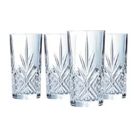 Luminarc Broadway Craft Culture 4-pc. Highball Glasses Dishwasher Safe