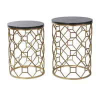 Gold Round Nesting Tables