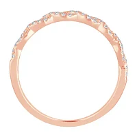 1/5 CT. Natural White Diamond 10K Rose Gold Wedding Band