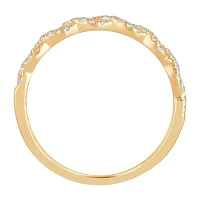 1/5 CT. Natural White Diamond 10K Gold Wedding Band