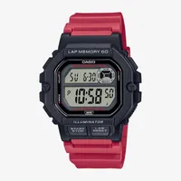 Casio Mens Red Strap Watch Ws1400h-4av