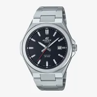 Casio Mens Silver Tone Stainless Steel Bracelet Watch Efb108d-1av