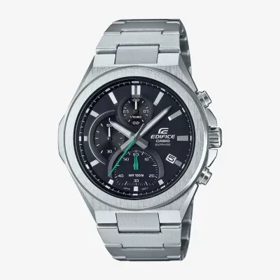 Casio Mens Silver Tone Stainless Steel Bracelet Watch Efb700d-1av