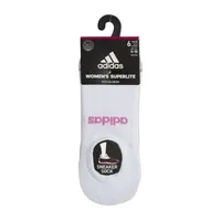 adidas Super 6 Pair No Show Socks Womens