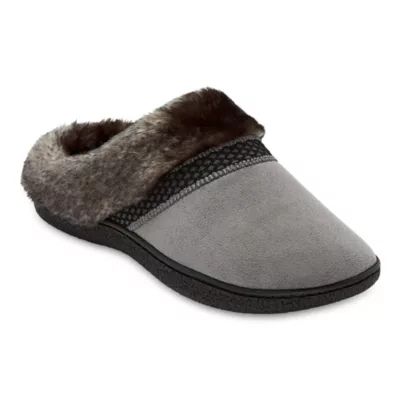 Isotoner Recycled Microsuede Mallory Womens Slip-On Slippers