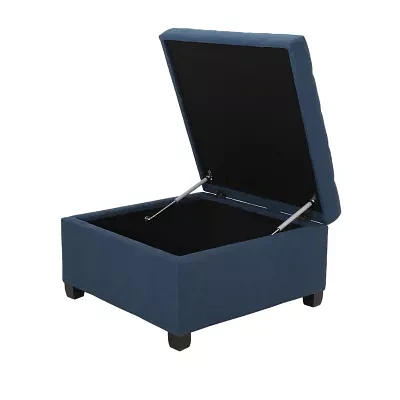 Alexandria Storage Tufted Bench
