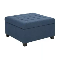 Alexandria Storage Tufted Bench