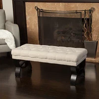 Scarlett Upholstered Tufted Bench