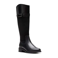 Clarks Womens Maye Carly Flat Heel Riding Boots