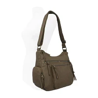 Bueno of California Elephant Large Washed Hobo Crossbody Bag