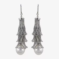 10-11Mm Cultured Freshwater Pearl Sterling Silver Earrings