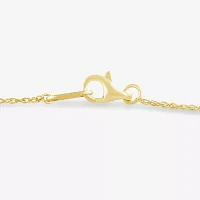 10K Gold Inch Rope Heart Chain Bracelet