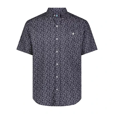 ANGLR Pick Up Sticks Mens Short Sleeve Button-Down Shirt