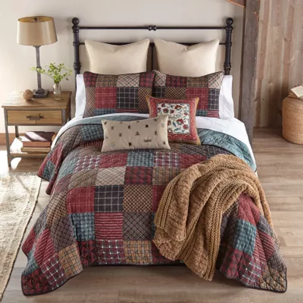 Donna Sharp Appalachia Plaid 3-pc. Hypoallergenic Quilt Set