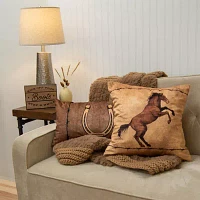 Donna Sharp Cowboy Multi-Pack Rectangular Square Throw Pillow