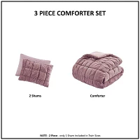 Intelligent Design Velvet Midweight Down Alternative Comforter Set