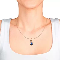 Le Vian® Pendant featuring 1 CT. Blueberry Tanzanite® 1/4 CT. Chocolate Diamonds® 1/20 CT. Nude Diamonds™ set in 14K Strawberry Gold®