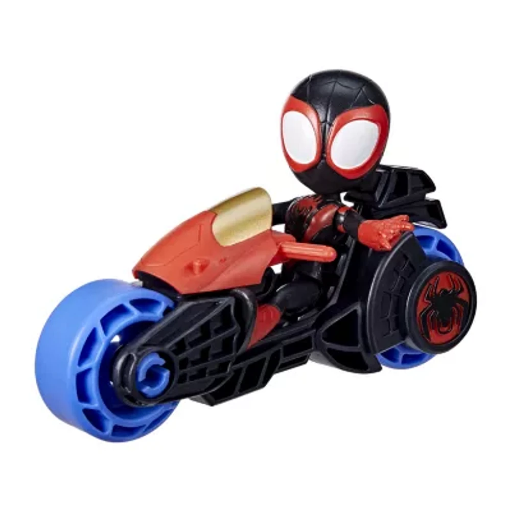 Disney Collection Hasbro Spidey And Friends Motorcycle Spiderman Action Figure