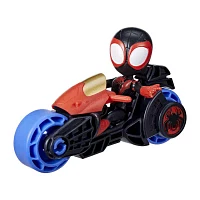 Disney Collection Hasbro Spidey And Friends Motorcycle Spiderman Action Figure