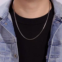 Stainless Steel Solid Wheat Chain Necklace