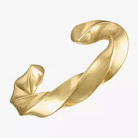 14K Gold Over Silver Bangle Bracelet