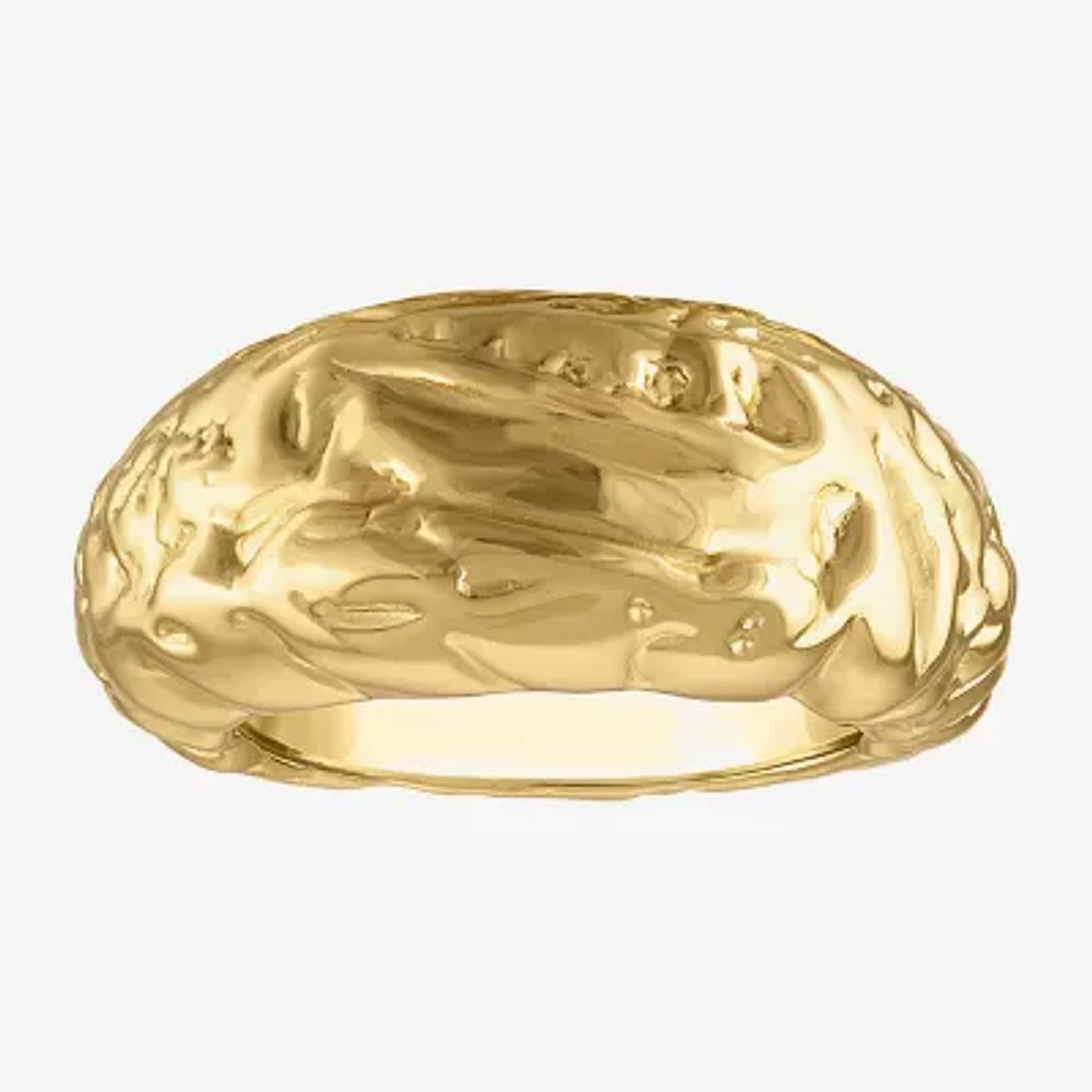Womens 14K Gold Over Silver Cocktail Ring
