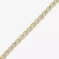 1/ CT. T.W. Lab Grown White Diamond 14K Gold Over Silver Sterling Silver Inch Tennis Bracelet