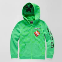 Little & Big Boys Minecraft Fleece Zipper Hoodie