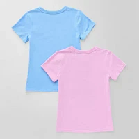 Xersion Little & Big Girls 2-pc. Crew Neck Short Sleeve Graphic T-Shirt