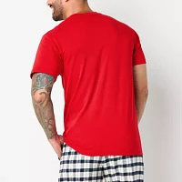 St. John's Bay Mens Short Sleeve Crew Neck Pajama Top