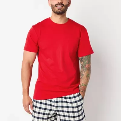 St. John's Bay Mens Short Sleeve Crew Neck Pajama Top