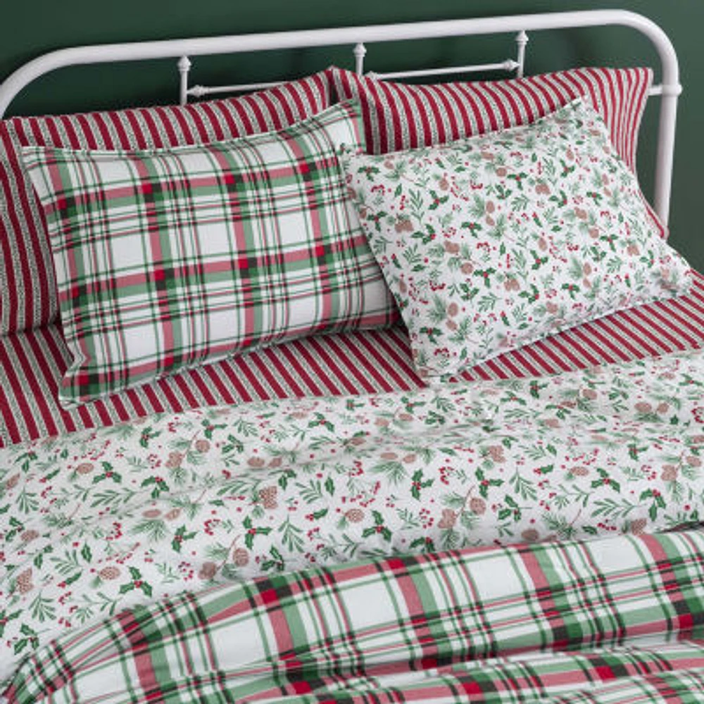 Martha Stewart Farmhouse Plaid 3-pc. Reversible Comforter Set