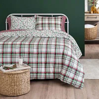 Martha Stewart Farmhouse Plaid 3-pc. Reversible Comforter Set