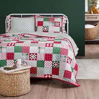 Martha Stewart Patchwork 3-pc. Reversible Quilt Set