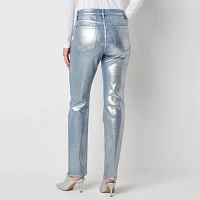 a.n.a Stretch Fabric Womens High Rise Slim Fit Jean