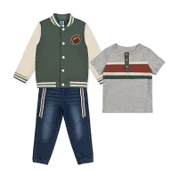 Little Lad Baby Boys 3-pc. Pant Set