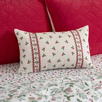 Martha Stewart Holly Berry Lumbar Pillow