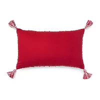 Martha Stewart Braided Plaid Lumbar Pillow