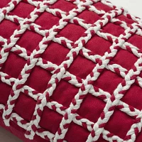 Martha Stewart Braided Plaid Lumbar Pillow